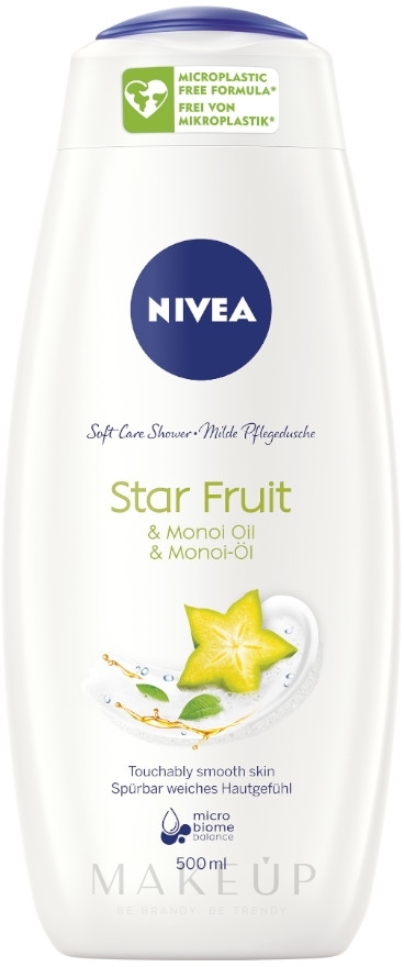 Cremedusche mit Aloe Vera Milch und Sternfrucht-Duft - NIVEA Care & Star Fruit Shower Cream — Bild 500 ml
