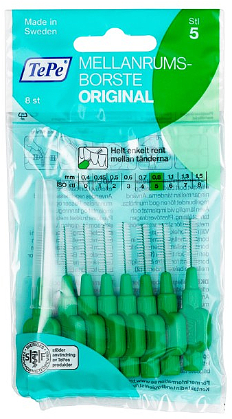 Interdentalzahnbürsten, 0,8 mm Set - TePe Interdental Brush Normal — Bild N1