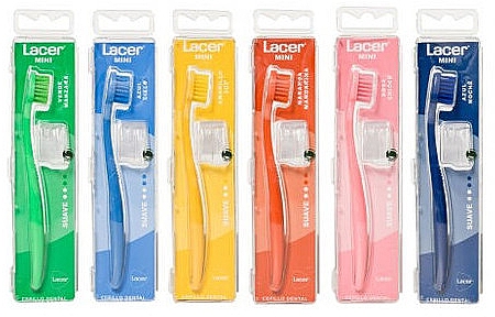Mini-Zahnbürste gelb - Lacer Mini Soft Toothbrush — Bild N1