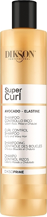 GESCHENK! Shampoo für lockiges Haar mit Avocado und Elastin - Dikson Super Curl Shampoo  — Bild N1