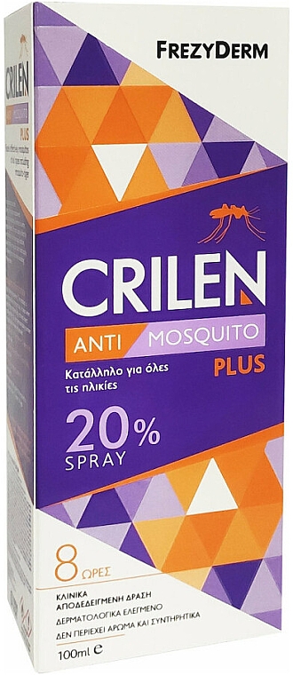 Mückenschutz-Emulsion - Frezyderm Crilen Anti Mosquito Plus 20% Spray  — Bild N2