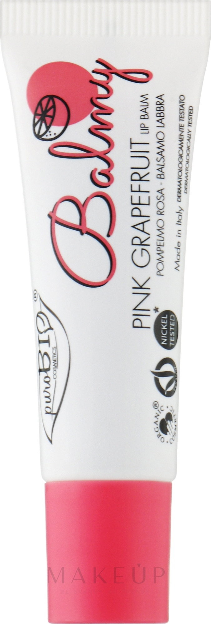 Lippenbalsam Pink Grapefruit - PuroBio Cosmetics Balmy Lip Balm Pink Grapefruit — Bild 10 ml