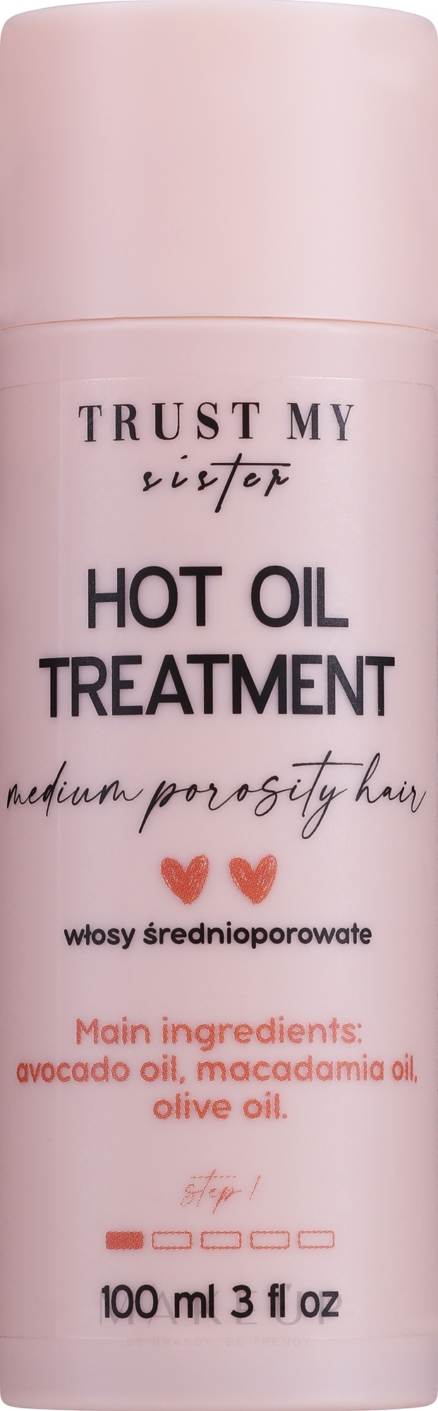Haaröl mit Avocado, Macadamia- und Olivenöl - Trust My Sister Medium Porosity Hair Hot Oil Treatment — Bild 100 ml
