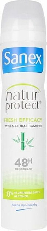Deospray mit Bambusextrakt - Sanex Natur Protect 0% Fresh Bamboo Deo Vapo — Bild N1