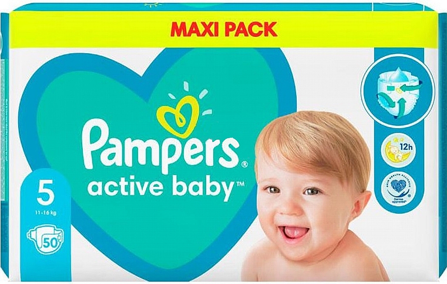 Windeln Pampers Active Baby 5 (11-16 kg) 50 St. - Pampers — Bild N1