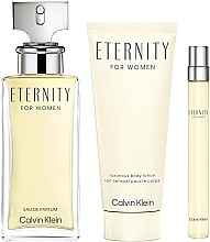Duftset (Eau de Parfum 100 ml + Körperlotion 100 ml + Eau de Parfum 10 ml) - Calvin Klein Eternity For Woman  — Bild N1