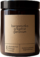 Düfte, Parfümerie und Kosmetik Duftkerze Bergamotte, Grapefruit und Geranie - Laboratorium Dobrego Nastroju