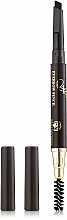 Düfte, Parfümerie und Kosmetik Augenbrauenstift ES-412 mit Bürstchenapplikator - FFleur Brow Powder Pencil 
