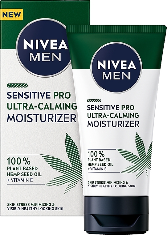 Ultra beruhigende Gesichtscreme mit Hanföl und Vitamin E - Nivea Men Sensitive Pro Ultra-calming — Bild N1