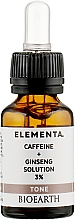 Gesichtsserum mit Koffeinund Ginseng 3% - Bioearth Elementa Tone Caffeine + Ginseng Solution 3% — Bild N3