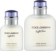 Düfte, Parfümerie und Kosmetik Dolce & Gabbana Light Blue Pour Homme - Duftset (Eau de Toilette 125ml + Eau de Toilette 40ml) 