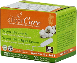 Tampons aus Bio-Baumwolle Super Plus 15 St. - Masmi Silver Care — Bild N2