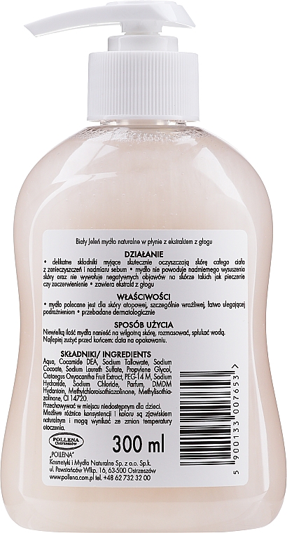 Hypoallergene Flüssigseife mit Weißdornextrakt - Bialy Jelen Hypoallergenic Premium Soap Extract Hawthorn