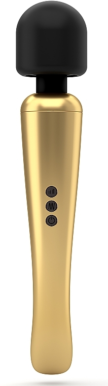 Wiederaufladbarer externer Klitoris-Stimulator goldfarben - Marc Dorcel Megawand Gold — Bild N2