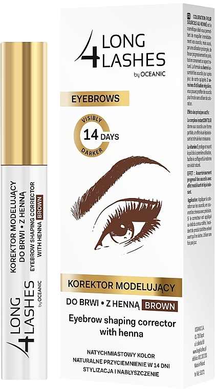 Formkorrektur-Stift für Augenbrauen mit Henna - Long4Lashes Eyebrow Shaping Corrector with Henna