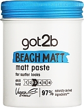 Düfte, Parfümerie und Kosmetik Modellierende Haarpaste für Männer mit Matt-Effekt Mittlerer Halt - Schwarzkopf Got2b Beach Boy Past