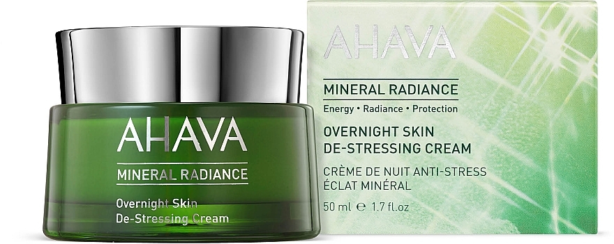 Nährende und beruhigende Anti-Aging Nachtcreme - Ahava Mineral Radiance Overnight De-Stressing Cream — Bild N2