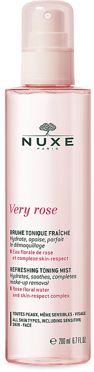 Erfrischender und tonisierender Gesichtsnebel mit Rosenblütenwasser - Nuxe Very Rose Refreshing Toning Mist — Bild N1