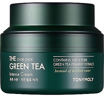 Intensive Feuchtigkeitscreme für das Gesicht mit Grüntee-Extrakt - Tony Moly The Chok Chok Green Tea Intense Cream — Foto N1
