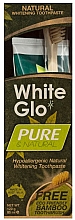 Düfte, Parfümerie und Kosmetik Zahnpflegeset - White Glo Pure & Natural (aufhellende Zahnpasta 85 ml & Bamboo-Zahnbürste 1 St.)