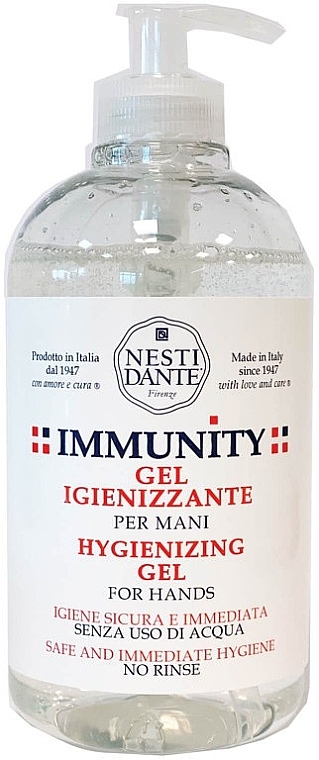 Antibakterielles Handgel - Nesti Dante Immunity Hygienizing Gel For Hands — Bild N1