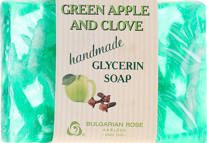 Glycerinseife Grüner Apfel und Nelke - Bulgarian Rose Green Apple & Clove Soap — Bild N1