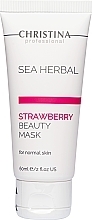 Düfte, Parfümerie und Kosmetik Schönheitsmaske Erdbeere für normale Haut - Christina Sea Herbal Beauty Mask Strawberry