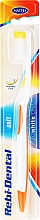 Düfte, Parfümerie und Kosmetik Zahnbürste weich Rebi-Dental M46 weiß-orange - Mattes
