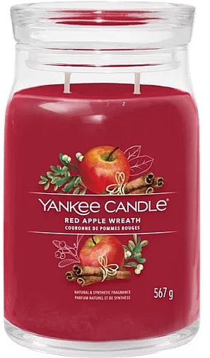 Duftkerze im Glas Red Apple Wreath Zwei Dochte - Yankee Candle Singnature — Bild N2