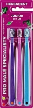 Düfte, Parfümerie und Kosmetik Kinderzahnbürste superweich ab 6 Jahren 3 St. - Herbadent Junior Toothbrush