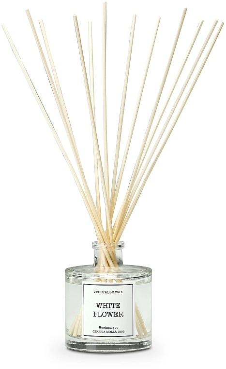 Cereria Molla White Flowers Reed Diffuser  - Aromadiffusor Weiße Blumen  — Bild N1