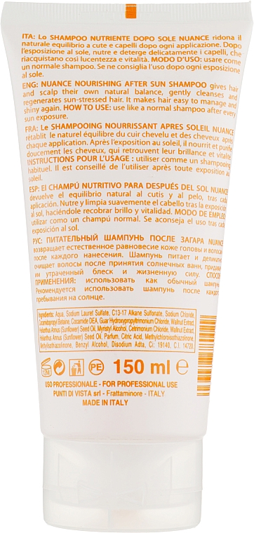 Pflegendes Shampoo mit Walnussöl - Nuance Color Protection Shampoo Nutriente Moisturizing After Sun Shampoo — Bild N2