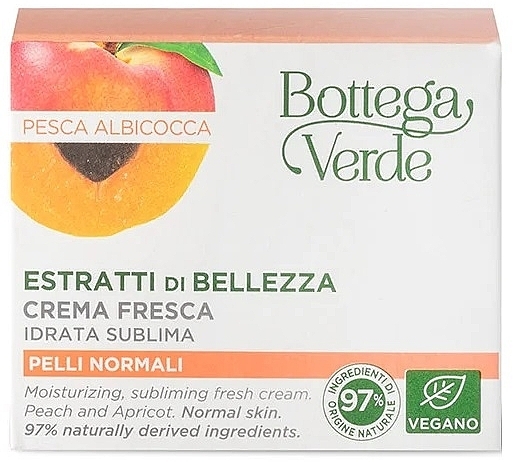 Gesichtscreme - Bottega Verde Beauty Extracts Peach & Apricot Moisturizing, Sublimating Fresh Cream — Bild N3