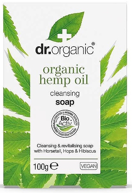 Seife mit Hanföl - Dr. Organic Bioactive Skincare Organic Hemp Oil Soap — Bild N2