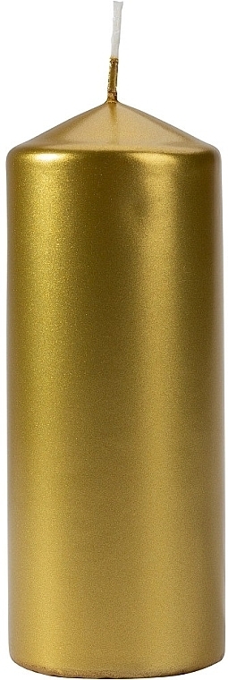 Zylindrische Kerze 60x150 mm Goldmetallic - Bispol — Bild N1