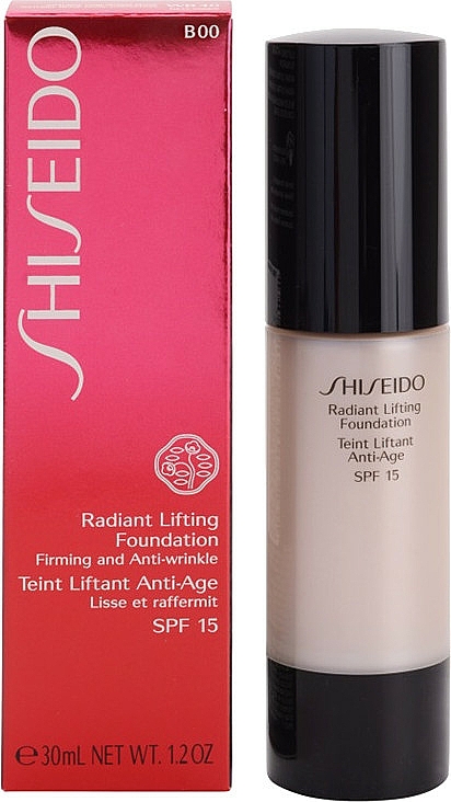 Anti-Aging Foundation für strahlende Haut LSF 15 - Shiseido Radiant Lifting Foundation SPF 15