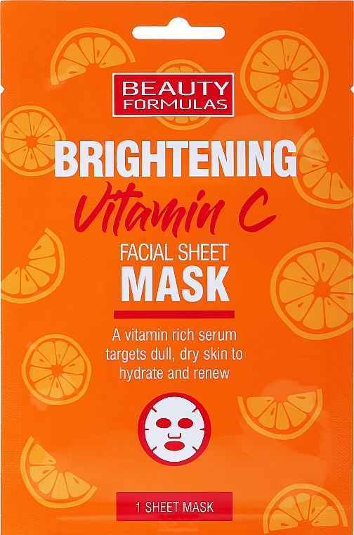 Aufhellende Tuchmaske für das Gesicht mit Vitamin C - Beauty Formulas Brightening Vitamin C Facial Sheet Mask — Bild N1