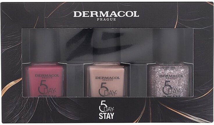 Dermacol 5 Day Stay (nail/polish/3x11ml) - Set — Bild N1