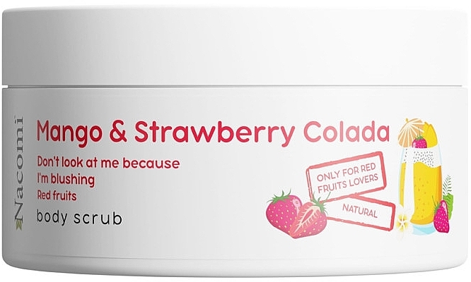 Körperpeeling mit Mango- und Erdbeeraroma - Nacomi Mango And Strawberry Colada Body Scrub — Bild N1