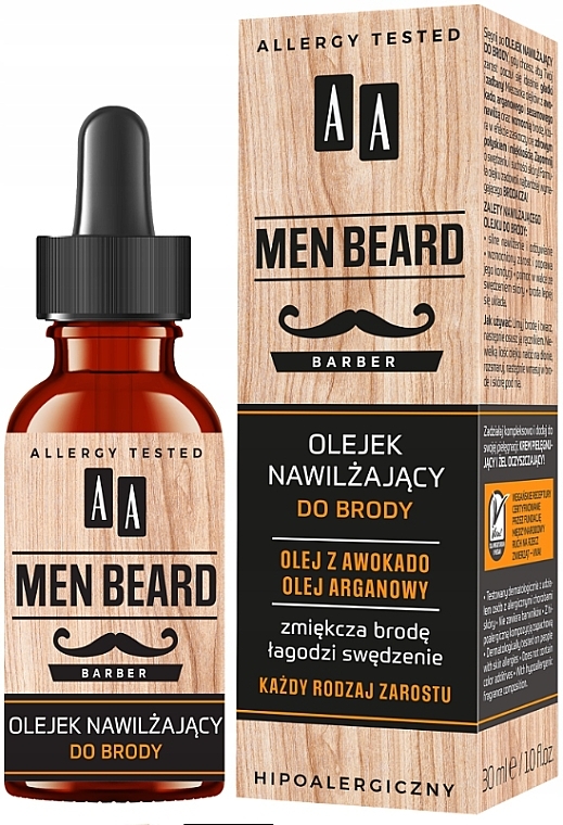 Feuchtigkeitsspendendes Bartöl - AA Cosmetics Men Beard — Bild N1