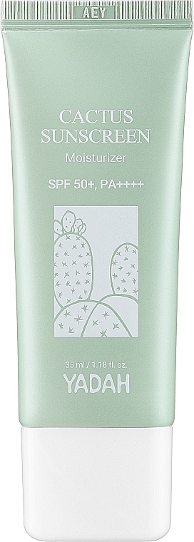 Feuchtigkeitsspendende Sonnenschutzcreme - Yadah Cactus Sunscreen Moisturizer SPF50+ PA++++ — Bild N1