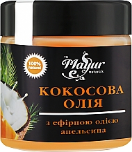 Düfte, Parfümerie und Kosmetik Natürliches Kokosöl für Gesicht und Körper mit ätherischem Orangenöl - Mayur