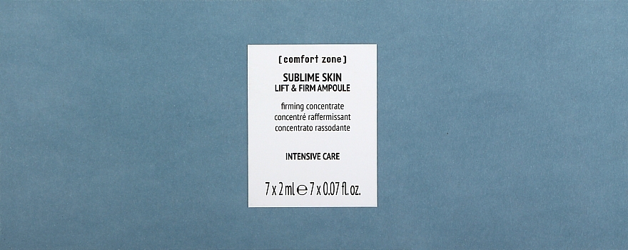 Kräftigendes und straffendes Konzentrat - Comfort Zone Sublime Skin Lift&Firm Ampoules — Bild N1