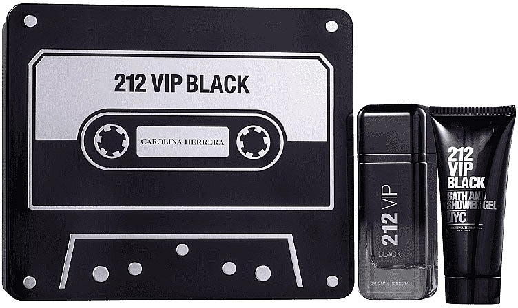 Carolina Herrera 212 Vip Black - Duftset (Eau de Parfum 100ml + Duschgel 100ml) — Bild N1