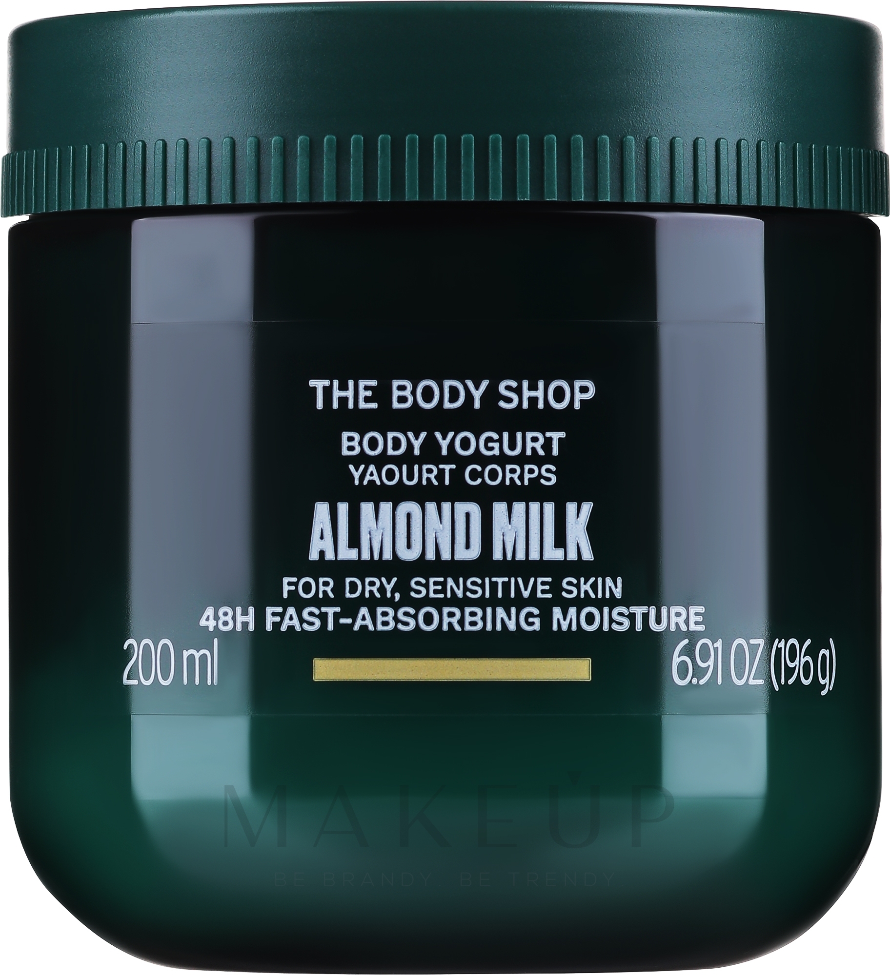 Körperjoghurt für empfindliche Haut mit süßem Mandelöl und Bio-Mandelmilch - The Body Shop Almond Milk Body Yoghurt — Bild 200 ml
