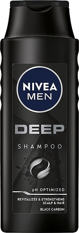 Revitalisierendes Shampoo für Männer mit Elektrolyten und Aktivkohle - NIVEA Men Deep Revitalizing Shampoo