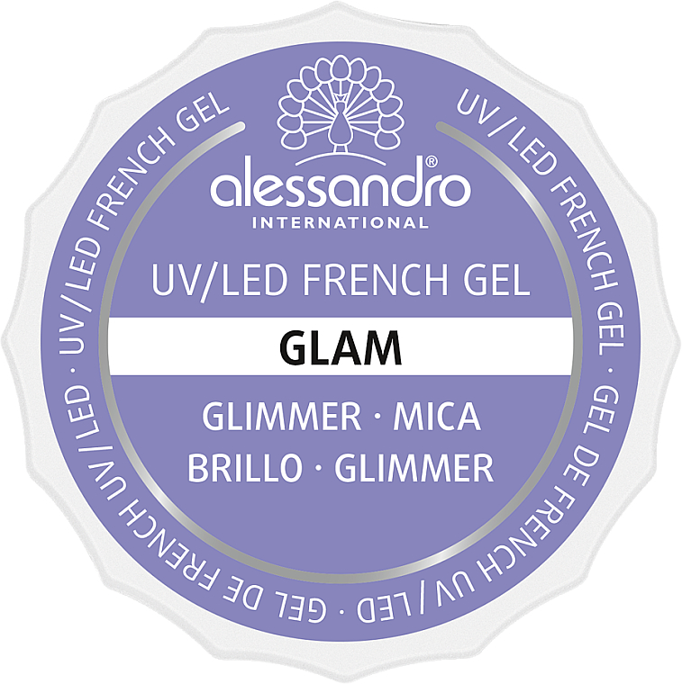 Französisches Gel für Nägel Glam - Alessandro International French Gel White Glam — Bild N1