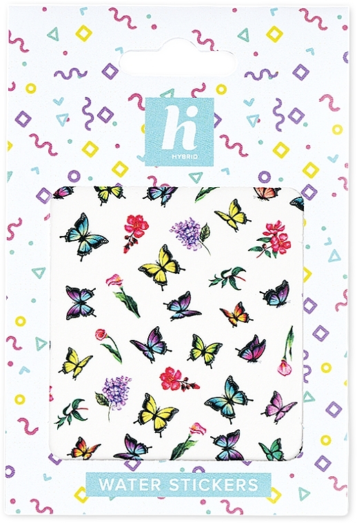 Dekorative Wassersticker für die Nägel Schmetterling - Hi Hybrid Butterfly Water Nail Sticker — Bild N1