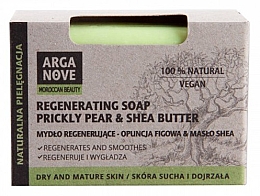 Düfte, Parfümerie und Kosmetik Regenerierende und weichmachende Naturseife mit Sheabutter und Opuntien - Arganove Prickly Pear & Shea Butter Regenerating Soap