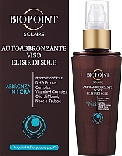Düfte, Parfümerie und Kosmetik Selbstbräuner für das Gesicht - Biopoint Solaire Autoabbronzante Viso Elisir di Sole